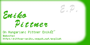 eniko pittner business card